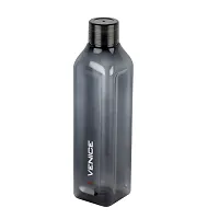 Cello Venice Plastic Water Bottle, 1 Litre, Set of 3, Black-thumb1