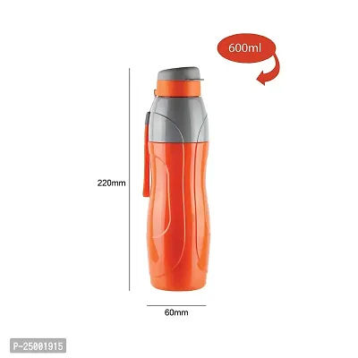 CELLO Puro Plastic Sports 600 Insulated Water Bottle, 520ml | Set of 2 | Assorted-thumb3