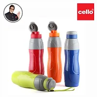 Cello Puro Sports Plastic Easy Carry Ergonomic Insulated Water Bottle for Gym, Swimming, Running/Leak Proof, BPA Free Reusable Drinking Container, Wide Mouth with Easy Flip Top Cap (900 ml, Green)-thumb3