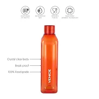 Cello Venice Plastic Water Bottle, 1 Litre, Set of 3, Orange-thumb2