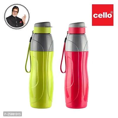 CELLO Puro Plastic Sports 600 Insulated Water Bottle, 520ml | Set of 2 | Assorted-thumb4