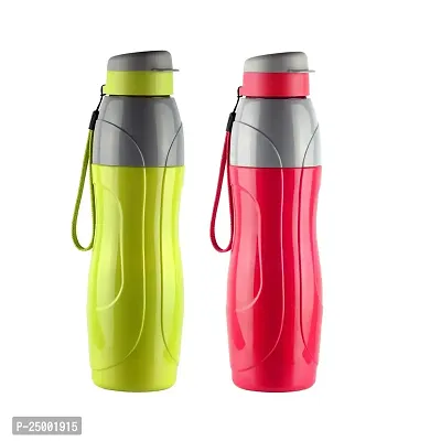CELLO Puro Plastic Sports 600 Insulated Water Bottle, 520ml | Set of 2 | Assorted-thumb0