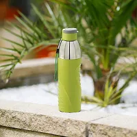 Cello Puro Gliss Plastic Insulated Easy Carry Ergonomic Water Bottle with Wide Mouth and Easy Flip Top Cap for Office, Gym, Running/BPA Free Reusable Drinking Container Odourless (600 ml, Green)-thumb4