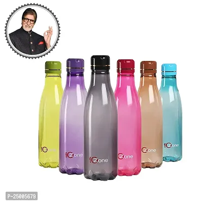 CELLO Ozone Unbreakable Fridge Water Bottle for Office, Sports, School, Travelling, Gym, Yoga, BPA  Leak Free, 1 Litre, Set of 3, Assorted