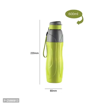 CELLO Puro Plastic Sports 600 Insulated Water Bottle, 520 ml, Set of 3, Assorted-thumb4