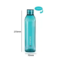 CELLO Venice Plastic Water Bottle, 1 Litre, Set of 2, Green-thumb2