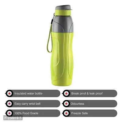 CELLO Puro Plastic Sports 600 Insulated Water Bottle, 520ml | Set of 2 | Assorted-thumb2