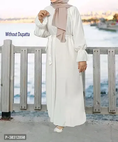 Elegant Solid Abaya For Women-thumb0