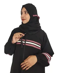 Elegant Black Chain  Abaya with Hijab For Women-thumb2