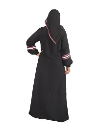 Elegant Black Chain  Abaya with Hijab For Women-thumb1