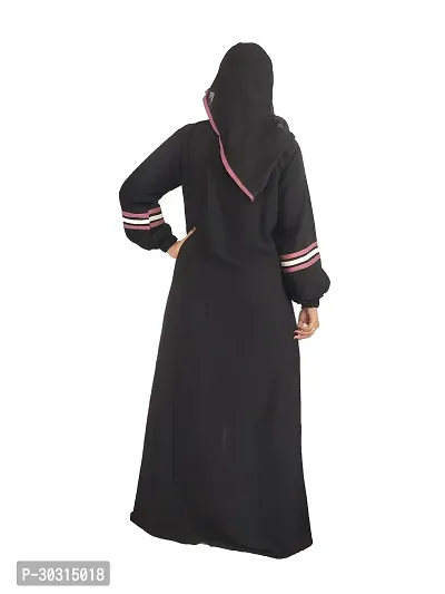 Elegant Black Chain  Abaya with Hijab For Women-thumb2