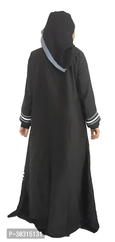 Elegant Black Chain  Abaya with Hijab For Women-thumb2