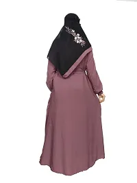 Elegant Embroidered  Abaya with Hijab For Women-thumb1