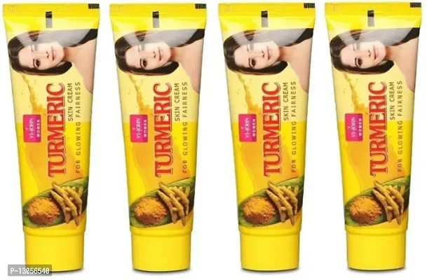 VI - JOHN Womens Turmeric Skin Cream, for skin Glowing brightening, Chemical free, Enriched with Goodness of Vitamin C and Haldi for Radiant Skin, 50G (Pack of 4)