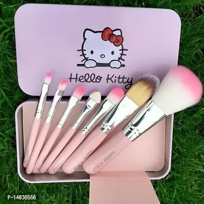 HELLO KITTY BRUSH HIGH QUALITY MAKEUP BRUSH  (Pack of 7)-thumb0