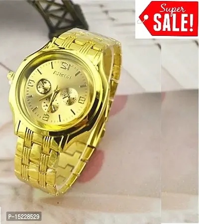 Rosra Analog Round shape Gold Chain watch For men