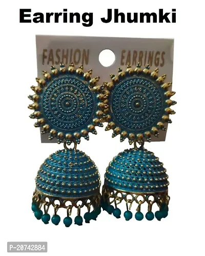 Gold Plated Bollywood Style Traditionally Ethnic Bridal Jhumka for Women  Girls