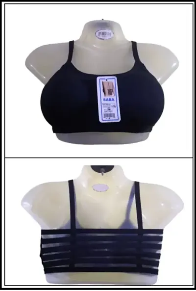 Stylish Six Straps Padded Bra For Women