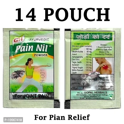 14 Pouches Gopal Herbals Pain Nil Powder Joint Pain-thumb0