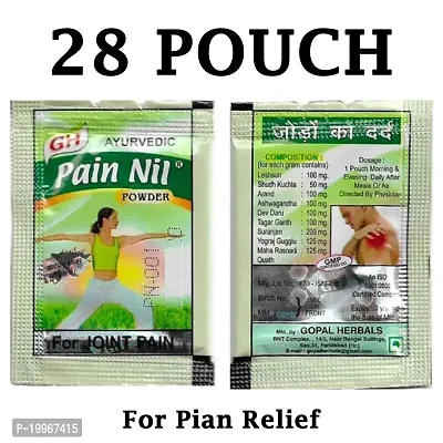 28 Pouches Gopal Herbals Pain Nil Powder Joint Pain