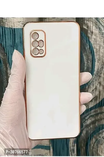 Vivo v17 Luxury 6d electroplated Chrome Protective Soft TPU Back Cover case-white-thumb2