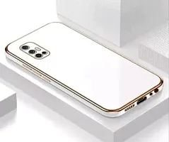 Vivo v17 Luxury 6d electroplated Chrome Protective Soft TPU Back Cover case-white-thumb2