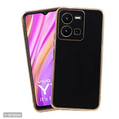 Vivo Y35  Back Cover(Black, Gold, Cases with Holder, Silicon, Pack of: 1)-thumb5