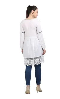 MASUD CREATION ILLI London Women's Rayon Embroidered Regular Fit Top-thumb1