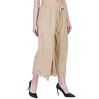 Trendy Straight Fit Poly Cotton Palazzo for Women-thumb2