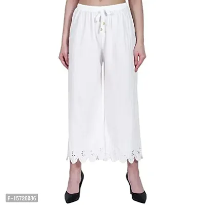 Trendy Straight Fit Poly Cotton Palazzo for Women