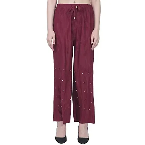 Trendy Fashion Women Poly Pant Palazzo