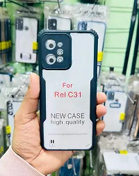 Polycarbonate Shock Proof Clear Protective TRANSPARENT EAGLE Back Case For Realme C31-thumb2