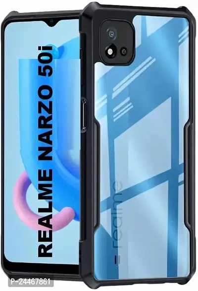 Polycarbonate Shock Proof Clear Protective TRANSPARENT EAGLE Back Case For Realme NARZO 50I-thumb0