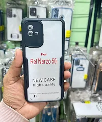 Polycarbonate Shock Proof Clear Protective TRANSPARENT EAGLE Back Case For Realme NARZO 50I-thumb3