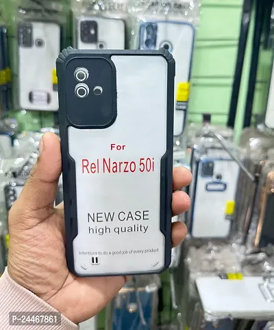 Polycarbonate Shock Proof Clear Protective TRANSPARENT EAGLE Back Case For Realme NARZO 50I-thumb4