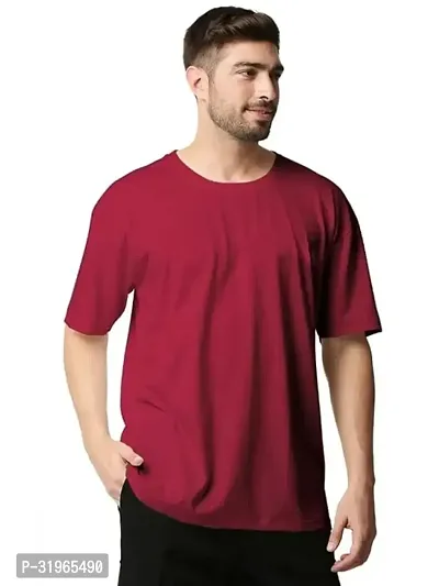 Slim Fit Half Sleeve Casual T Shirt-thumb0