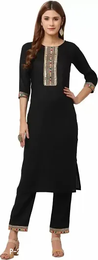 Stylish Women Silk Blend Kurta Bottom Set-thumb0