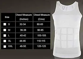 Bstar Slimming Tummy Tucker Lift Body Shaper Vest/Men's Undershirt Vest X Large Size White-thumb4