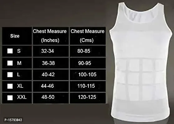 Bstar Slimming Tummy Tucker Lift Body Shaper Vest/Men's Undershirt Vest X Large Size White-thumb5