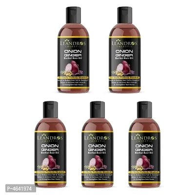 Onion Ginger hair oil with 14 Natural Oil Hair Oilnbsp;Pack Of-(5)-(60 ml)