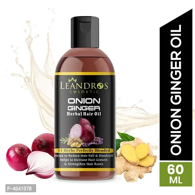 Onion Ginger hair oil with 14 Natural Oil Hair Oilnbsp;nbsp;(60 ml)-thumb0