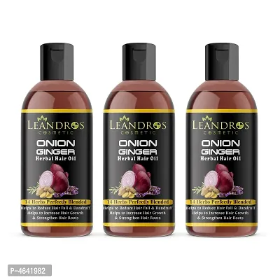 Onion Ginger hair oil with 14 Natural Oil Hair Oilnbsp;Pack Of-(3)-(200 ml)