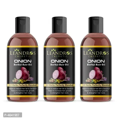 onion oil for Hair Fall with 17 herbs Hair Oil Pack Of-(3)-(60 ml)