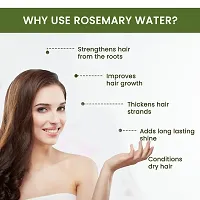 Rosemary Water For Hair Growth,Hydrosol/Toner/Mist For Glowing Skin Extract For Hairfall control Frizz free Smooth  Glossy Hair for Men  Women 100ml-thumb1