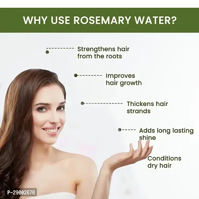 Rosemary Water For Hair Growth,Hydrosol/Toner/Mist For Glowing Skin Extract For Hairfall control Frizz free Smooth  Glossy Hair for Men  Women 100ml-thumb2