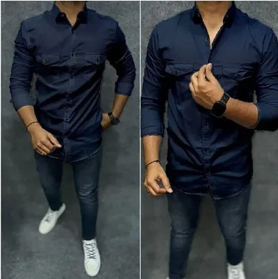 Comfortable Cotton Long Sleeves Casual Shirt 