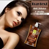 TRAYTEXT Shikakai, Areetha and Amla Hair Shampoo with Conditioner 1 ltr  (1000 ml, PACK OF-2)-thumb3