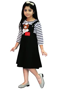 A K DEZINES Cute Stylus Girls Frocks  Dresses Black-thumb1