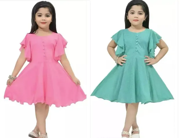 Stylish Frocks For Girl Pack Of 2