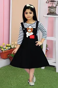 A K DEZINES Cute Stylus Girls Frocks  Dresses Black-thumb3